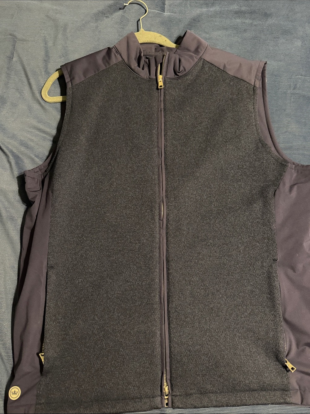 Peter Millar navy Full-Zip Fleece Vest